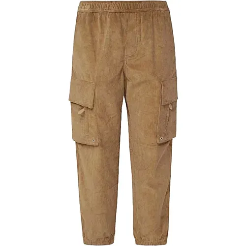 Mens Javier Pants in Dark Camel , male, Sizes: S - Burberry - Modalova