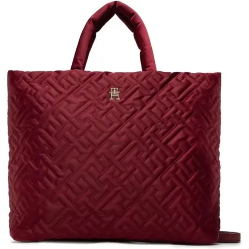TH Monogram Quilted Women`s Bag , female, Sizes: ONE SIZE - Tommy Hilfiger - Modalova