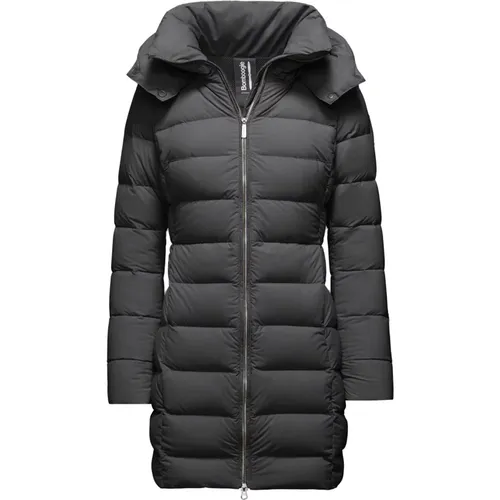 Stretch-Nylon Down Jacket with Detachable Hood , female, Sizes: S, L, XL, 2XL, M - BomBoogie - Modalova