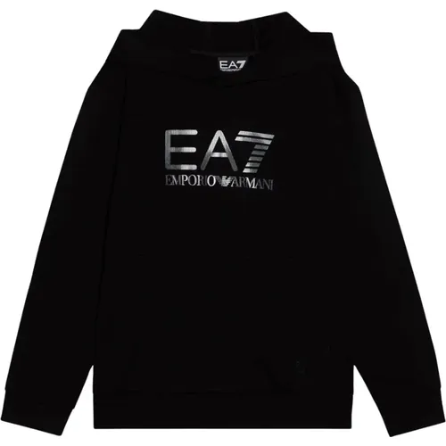 Schwarzer Hoodie für Kinder - Emporio Armani EA7 - Modalova