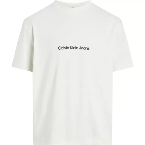 Men's T-Shirt Spring/Summer Collection , male, Sizes: S, XL, L, M - Calvin Klein Jeans - Modalova
