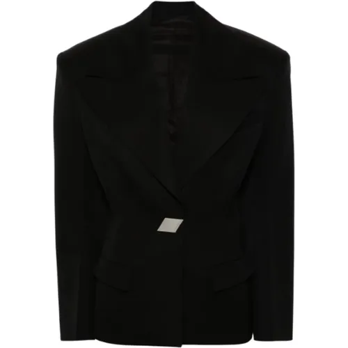 Schwarzer Klassischer Blazer - The Attico - Modalova