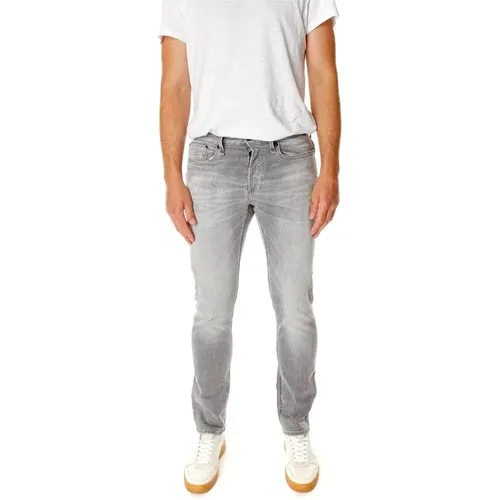 Slim Fit Mid Waist Jeans , Herren, Größe: W32 L30 - Denham - Modalova