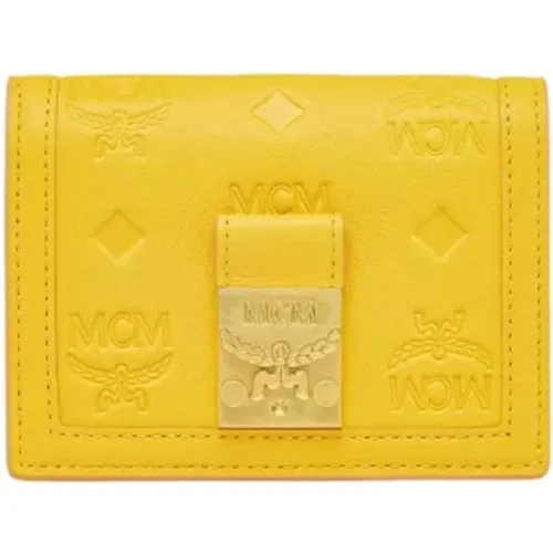 Leather Wallet with Laurel Lock , female, Sizes: ONE SIZE - MCM - Modalova