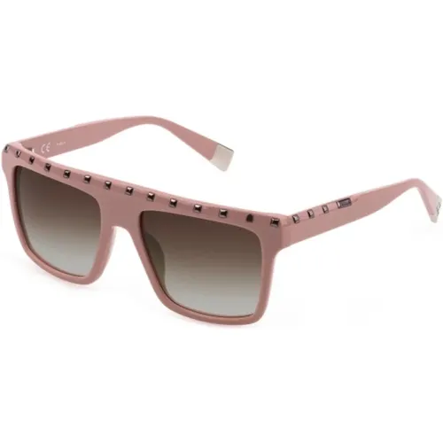 Rosa Kunststoff Damen Sonnenbrille - Furla - Modalova