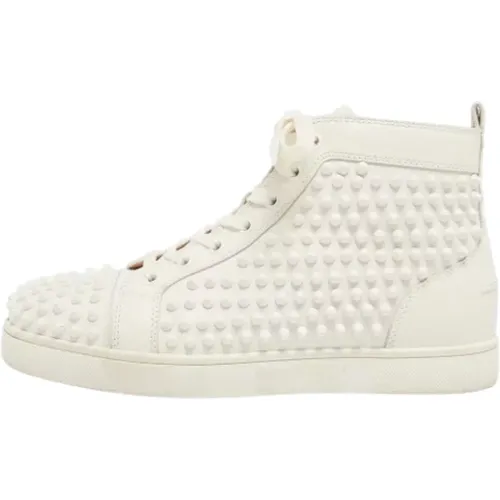 Pre-owned Leather sneakers , female, Sizes: 6 UK - Christian Louboutin Pre-owned - Modalova