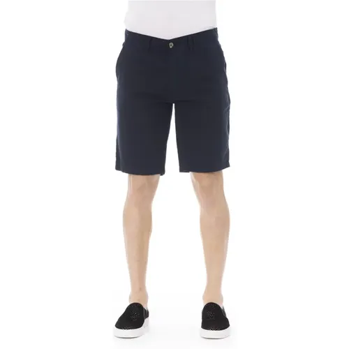 Solid Color Bermuda Shorts with Pockets , male, Sizes: XS - Baldinini - Modalova