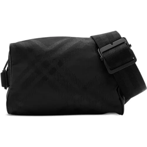 Check Pattern Bum Bag , male, Sizes: ONE SIZE - Burberry - Modalova