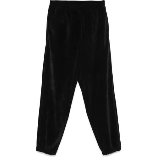 Velour Corduroy Trousers , male, Sizes: M, S - Emporio Armani - Modalova