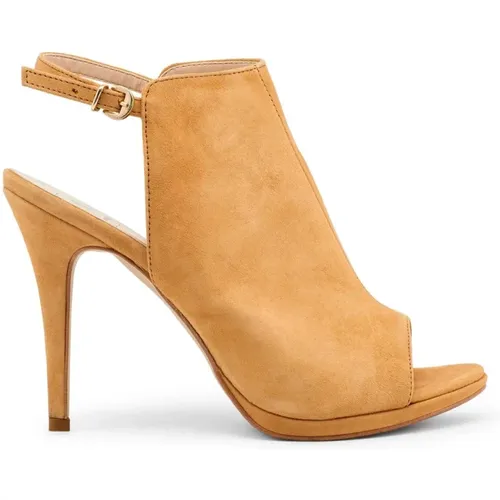 Suede Ankle Strap Sandals , female, Sizes: 6 UK, 8 UK, 7 UK - Made in Italia - Modalova
