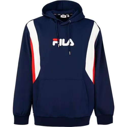 Herren Hoodie in Blau Outlet Preis , Herren, Größe: S - Fila - Modalova