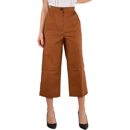 High Waist Cotton Pants , female, Sizes: L, XS - Woolrich - Modalova