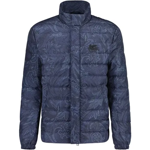 Paisley Pattern Down Jacket , male, Sizes: L - ETRO - Modalova