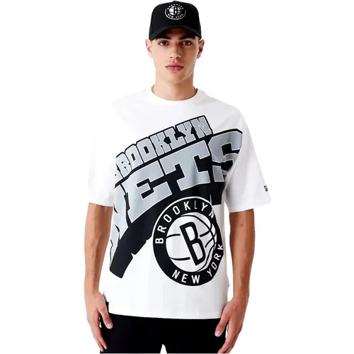 NBA Nets Weißes T-Shirt New Era - new era - Modalova