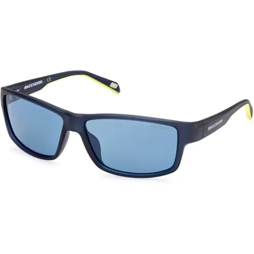 Blaue Polarisierte Sonnenbrille Se6159-91V , Herren, Größe: 62 MM - Skechers - Modalova