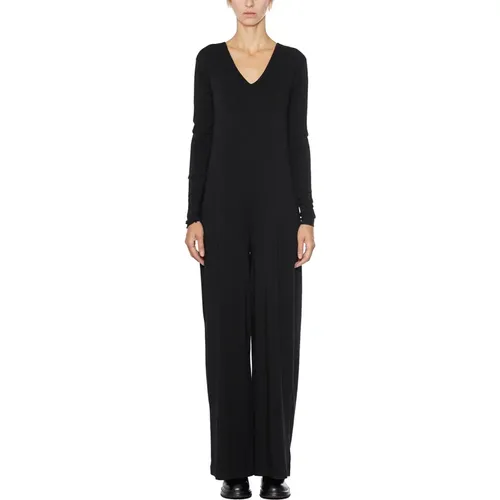 Baumwoll V-Ausschnitt Jumpsuit , Damen, Größe: M - Thom Krom - Modalova