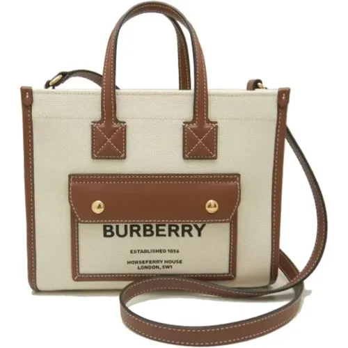 Pre-owned Canvas shoulder-bags , female, Sizes: ONE SIZE - Burberry Vintage - Modalova