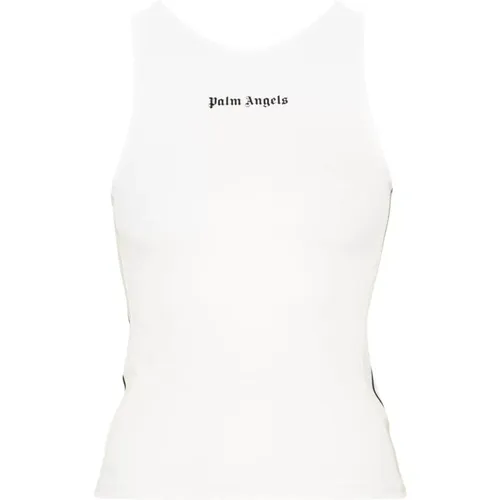 Weiße Top mit Einzigartigem Stil , Damen, Größe: XS - Palm Angels - Modalova