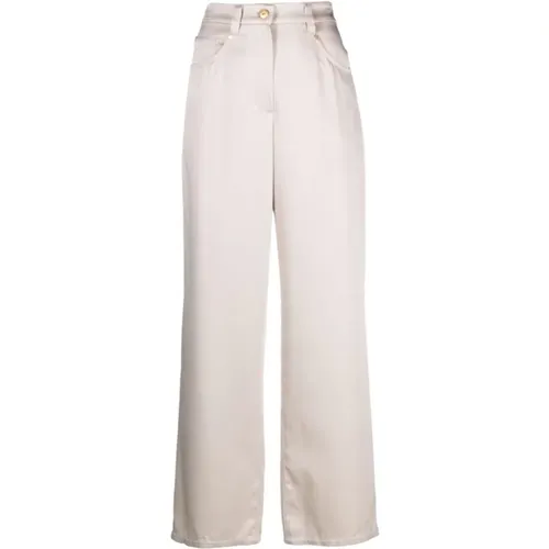 High-Waisted Wide Leg Pants , female, Sizes: M - BRUNELLO CUCINELLI - Modalova