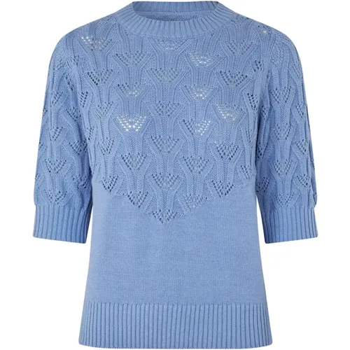 Knit Cardigan with ¾ Sleeves , female, Sizes: L - Lollys Laundry - Modalova