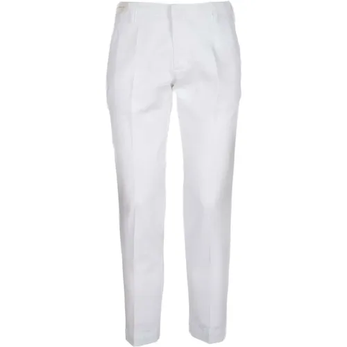 Weiße Baumwoll-Gabardine-Shorts mit Amerikanischen Taschen , Herren, Größe: W34 - Entre amis - Modalova