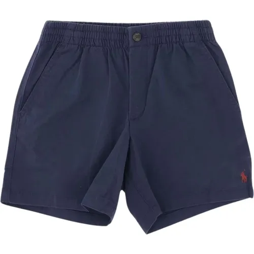 Marineblau Stretch Baumwolle Jungen Shorts - Polo Ralph Lauren - Modalova