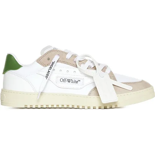 Green Sneakers 5.0 , male, Sizes: 8 UK, 9 UK, 7 UK - Off White - Modalova