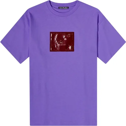 Inflate Logo T-Shirt , Damen, Größe: M - Acne Studios - Modalova
