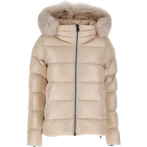 Women`s Down Jacket with Removable Fur Hood , female, Sizes: M, 2XS, XS, L, S - Colmar - Modalova