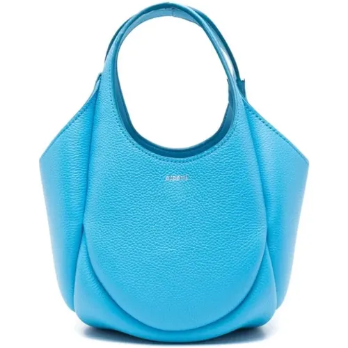Blaue Mini Bucket Swipe Tasche,Blaue Leder Mini Bucket Shopper Tasche - Coperni - Modalova