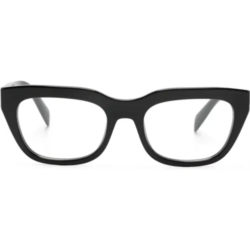 Klassische Schwarze Optische Brille , Damen, Größe: 52 MM - Prada - Modalova