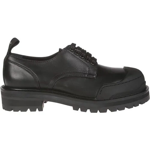 Stylish Derby Leather Shoes , female, Sizes: 3 UK - Marni - Modalova