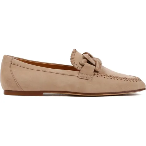 Suede Leather Loafers , female, Sizes: 4 UK, 4 1/2 UK - TOD'S - Modalova