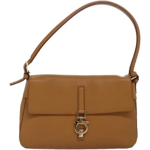 Pre-owned Leather shoulder-bags , female, Sizes: ONE SIZE - Salvatore Ferragamo Pre-owned - Modalova