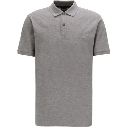 Regular Fit Pima Baumwoll Polo - Grau , Herren, Größe: 3XL - Hugo Boss - Modalova