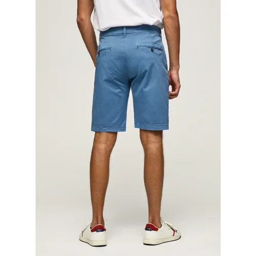 Stretch Cotton Chino Bermuda Shorts , Herren, Größe: W33 - Pepe Jeans - Modalova