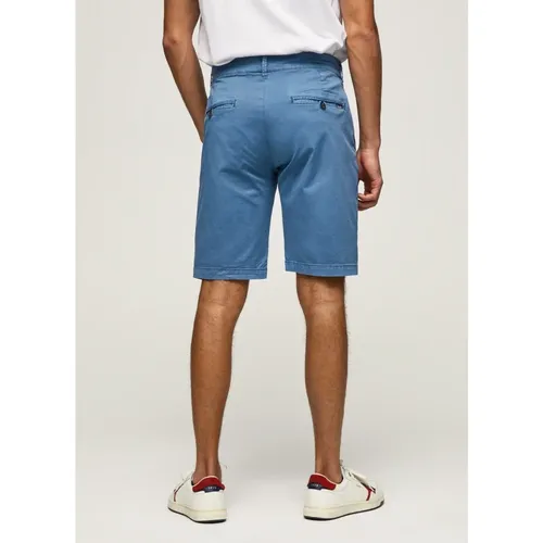 Stretch Cotton Chino Bermuda Shorts - Pepe Jeans - Modalova