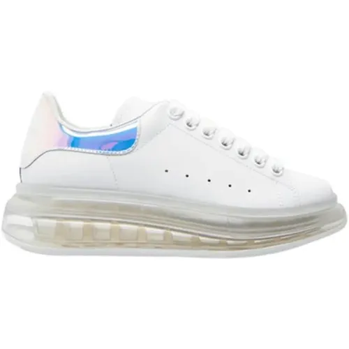 Oversized Sneakers with Perforated Detail , female, Sizes: 4 1/2 UK, 3 UK, 3 1/2 UK, 4 UK, 2 1/2 UK - alexander mcqueen - Modalova