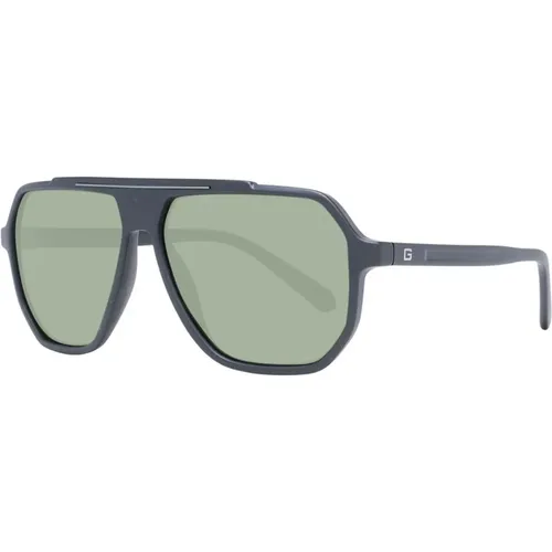 Schwarze Aviator Sonnenbrille für Männer - Guess - Modalova