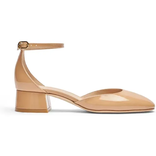 Eleganter Strap Pump mit Femininen Details , Damen, Größe: 38 1/2 EU - Stuart Weitzman - Modalova