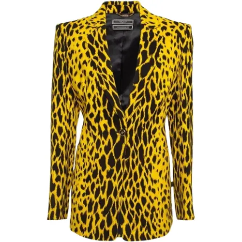 Pre-owned Fabric outerwear , female, Sizes: L - Versace Pre-owned - Modalova