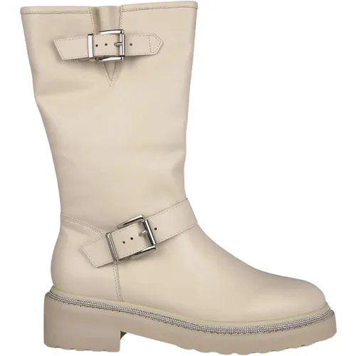 Leather Buckle Boots , female, Sizes: 4 UK, 2 UK, 3 UK, 5 UK, 6 UK, 7 UK, 8 UK, 9 UK - Alma en Pena - Modalova