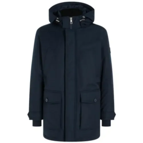 Blaue Jacke , Herren, Größe: M - Tommy Hilfiger - Modalova