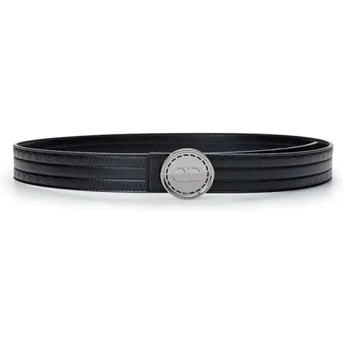 Leather Hoon CD Belt , male, Sizes: 105 CM - Dior - Modalova