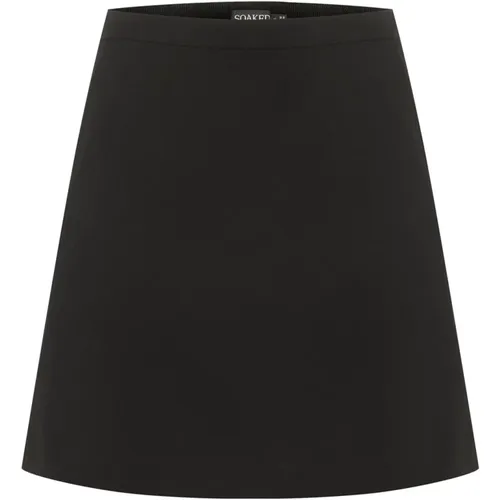 Simple A-line Skirt , female, Sizes: 2XL, XL - Soaked in Luxury - Modalova