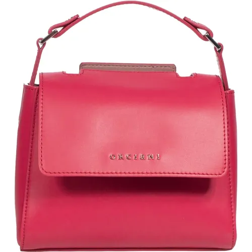 Soft Mini Leather Handbag with Shoulder Strap , female, Sizes: ONE SIZE - Orciani - Modalova