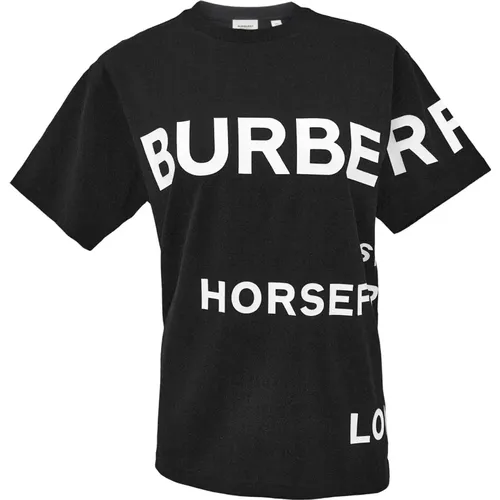 Oversized Signature Print T-Shirt - Burberry - Modalova