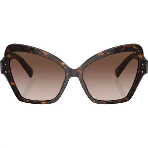 Schmetterlingsstil Sonnenbrille,Braune Verlauf Sonnenbrille - Dolce & Gabbana - Modalova
