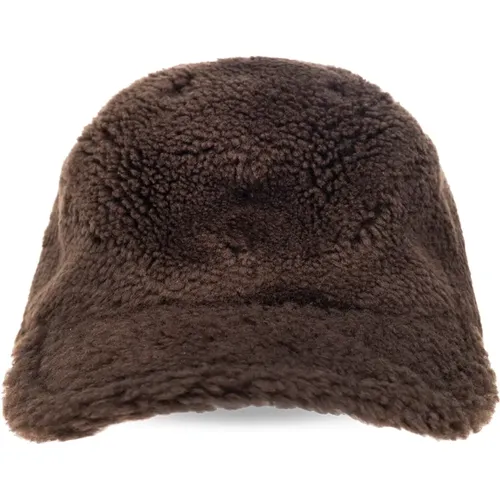 Furry baseball cap , Damen, Größe: ONE Size - Yves Salomon - Modalova