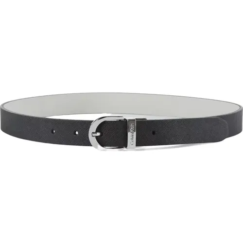 Reversible Saffiano Leather Belt , female, Sizes: 80 CM, 100 CM - Calvin Klein - Modalova